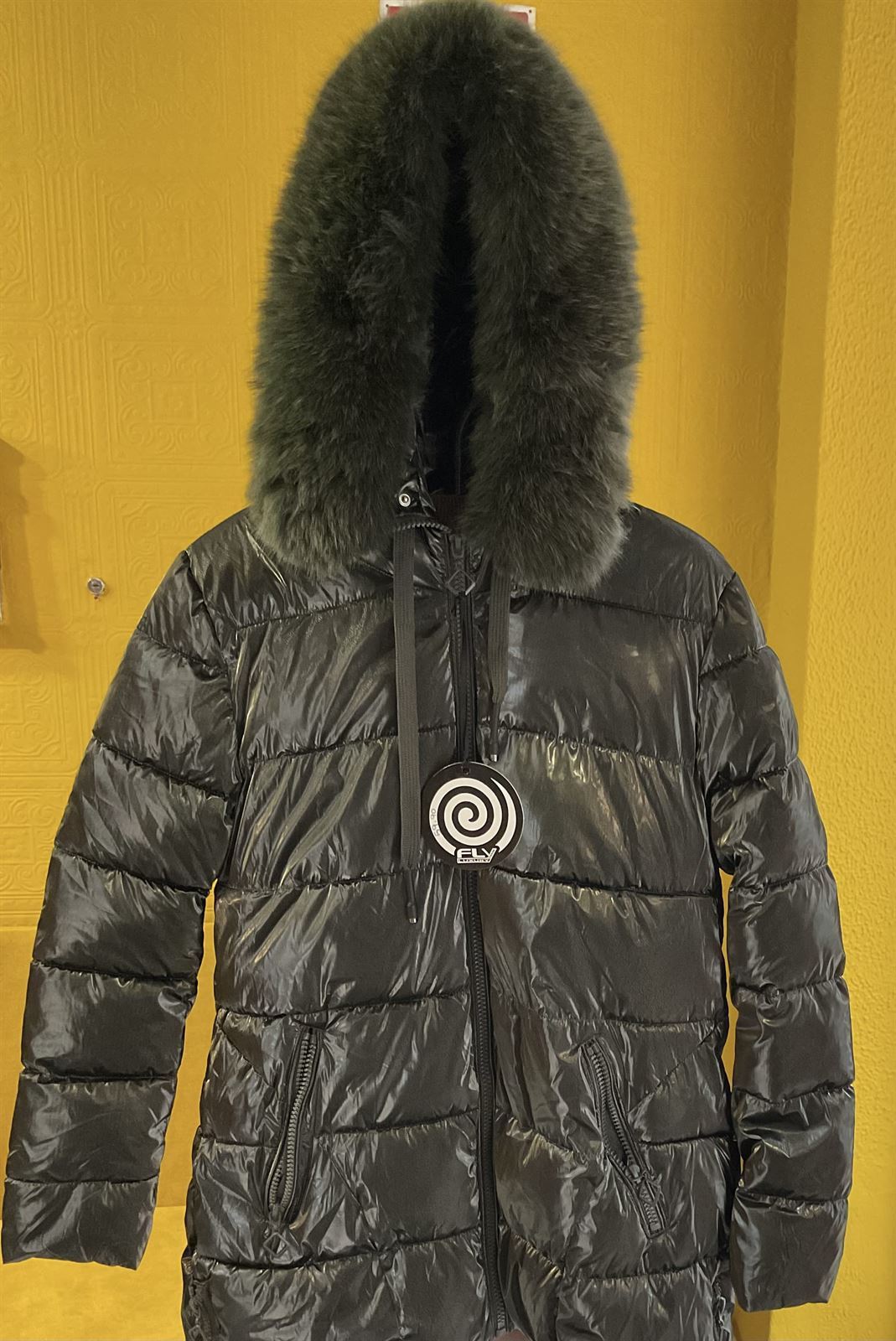 Parka polar con capucha de pelo - Imagen 1